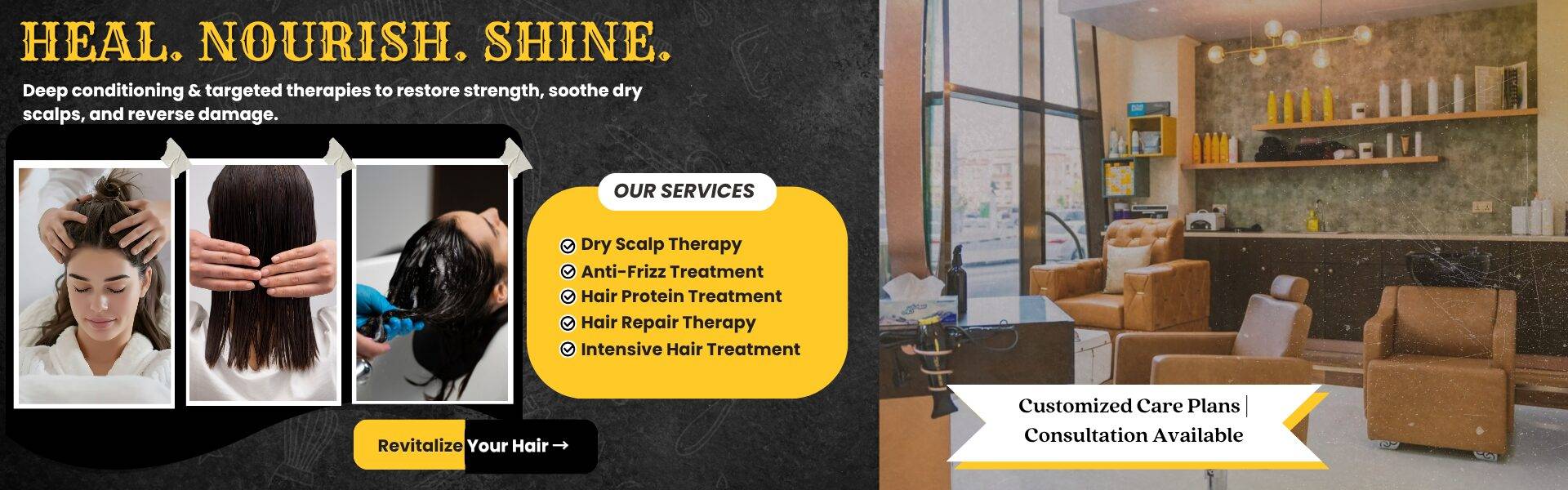 Yellow and Black Modern Barbershop Banner 1920 x 600 px 1